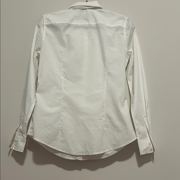 Banana Republic size 4 womanWhite Blouse with Bow Detail - Picture 7 of 8